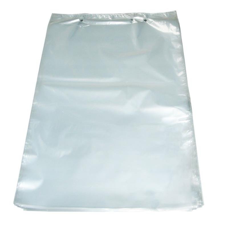 Clear LD bags hanging or stacked, bright clean background