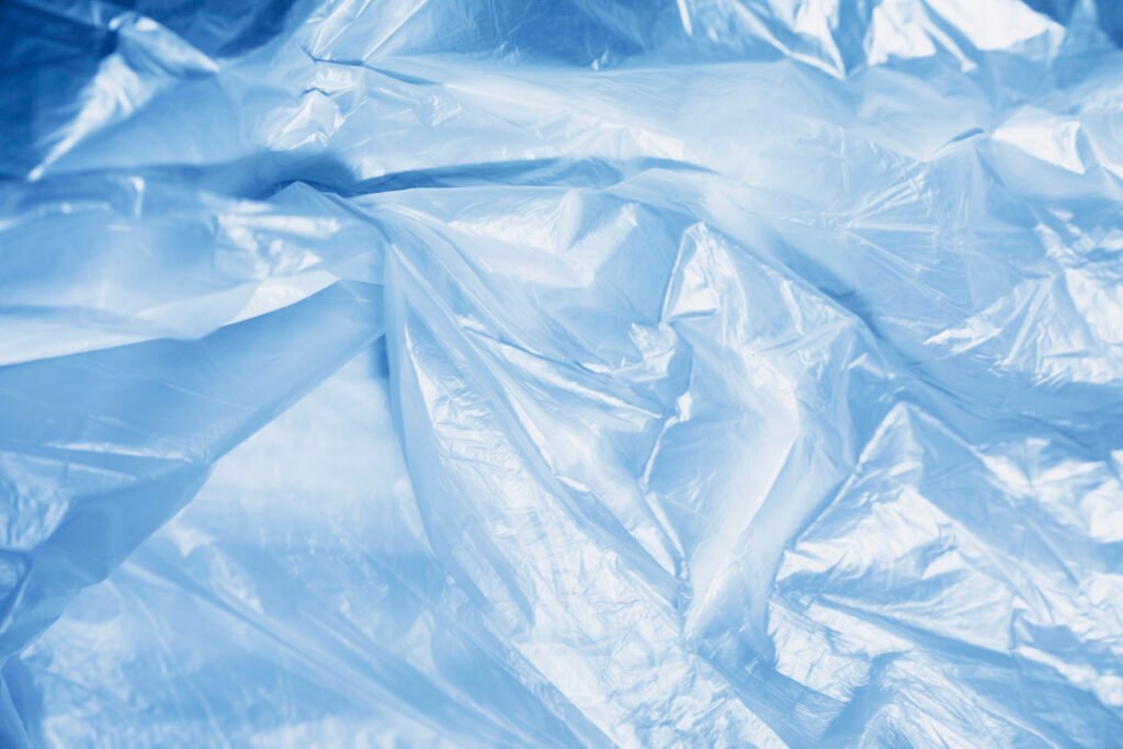 Close-up of poly bag texture / film material