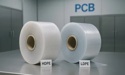 Close-up of LDPE film clarity / texture